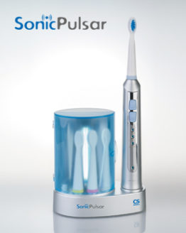 Звуковая зубная щетка SonicPulsar CS-233-UV с зарядным устройством и ультрафиолетовым дезинфектором