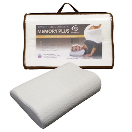 Подушка с эффектом памяти EcoSapiens Memory Plus ES-78031
