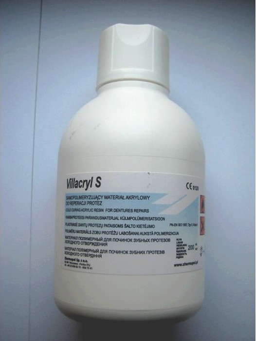 Мономер к пластмассе Villacryl S liquid, 200 мл.