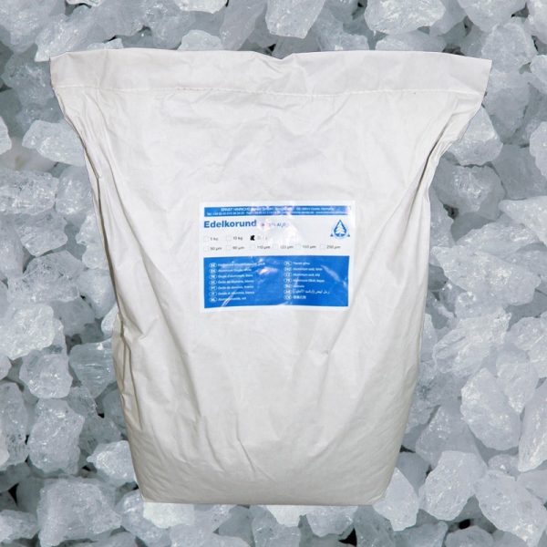 Корундовый песок Aluminium oxide, белый, 110 мкм, 25 кг