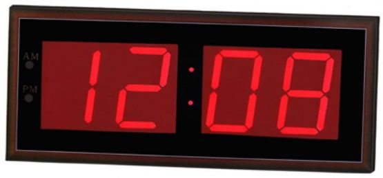 Большие настенные электронные часы Гранат С-4009-Крас