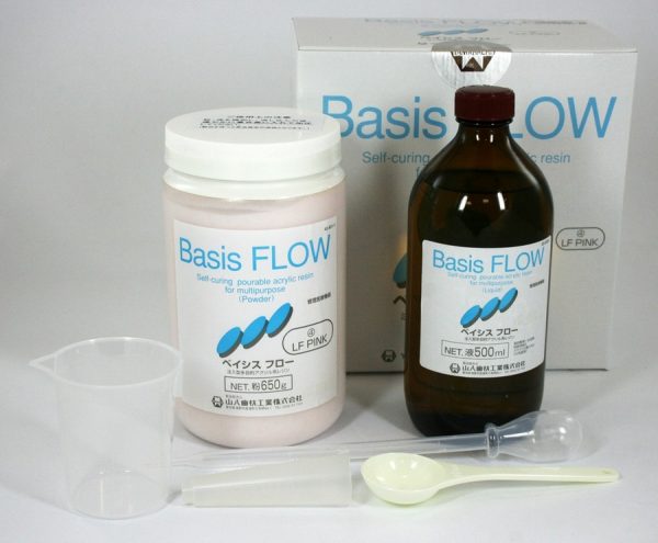 Basis FLOW универсальная текучая акриловая пластмасса холодной полимеризации, 30 мин.